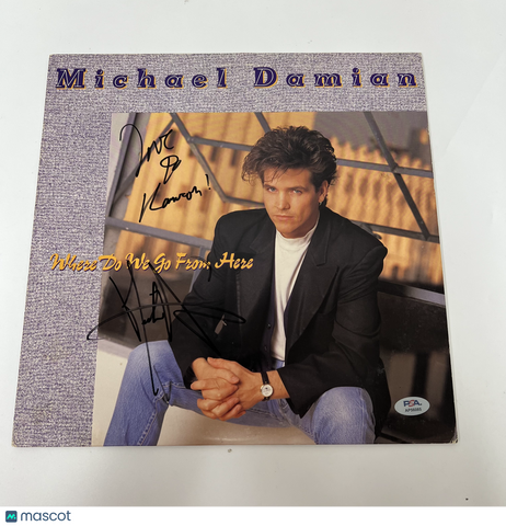 Michael Damian Signed Vinyl PSA/DNA Autographed Where Do We Go From Here