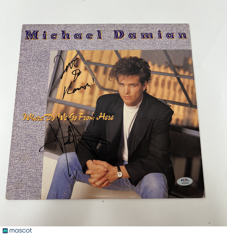 Michael Damian Signed Vinyl PSA/DNA Autographed Where Do We Go From Here