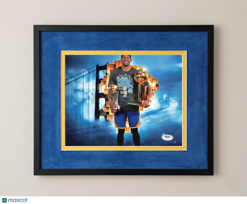 Andre Iguodala Golden State Warriors Signed 8x10 Custom Framed Photo PSA