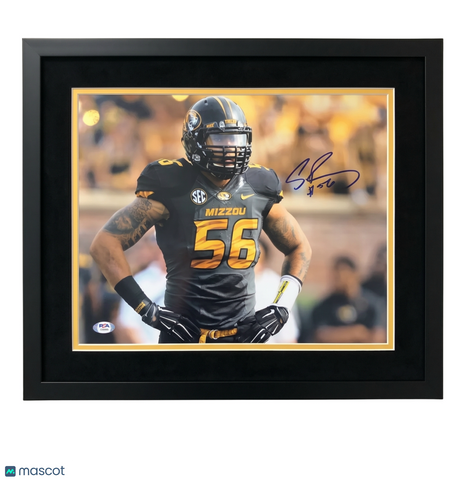 Shane Ray Signed Missouri Tigers Football 11x14 Custom Framed Photo PSA Auth