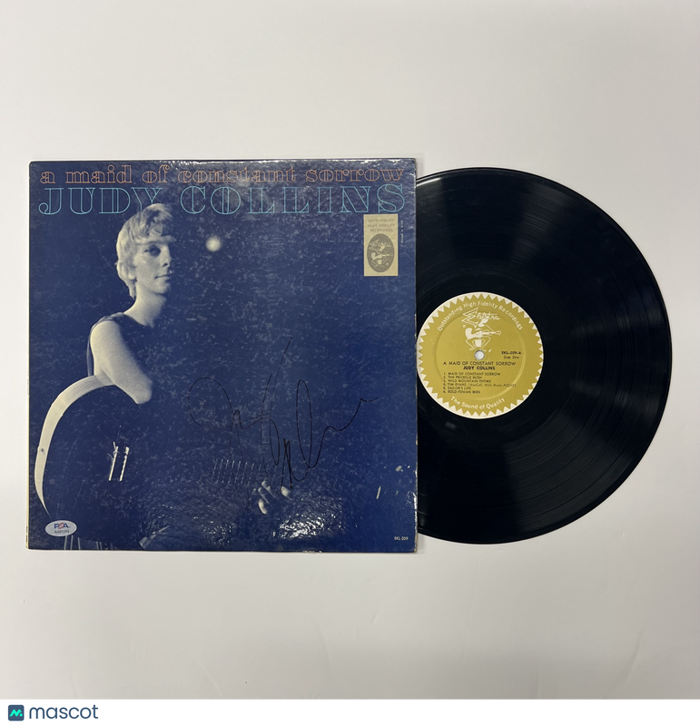 Judy Collins Signed A Maid of Constant Sorrow Vinyl Album PSA Autographed