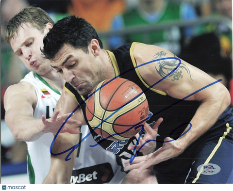 Carlos Delfino Argentina National Team Signed Basketball 8x10 Photo PSA