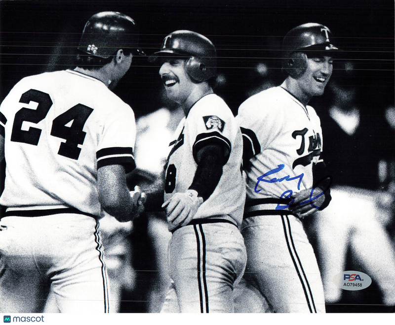 Randy Bush Minnesota Twins Signed 8x10 Photo PSA