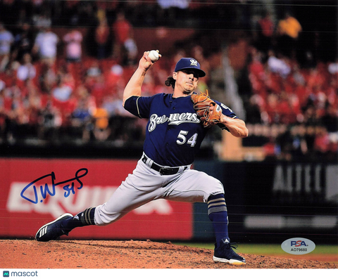 Trevor Williams Milwaukee Brewers Signed 8x10 Photo PSA