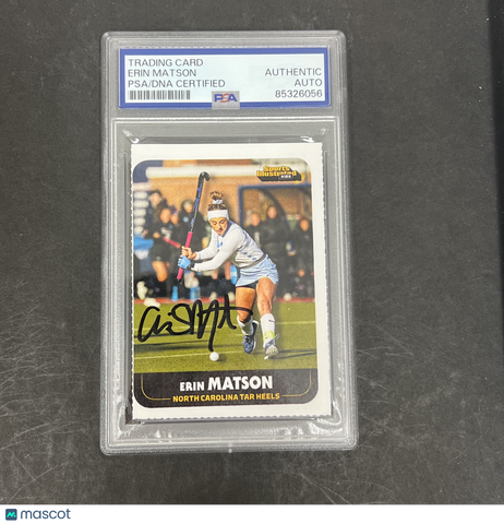 Erin Matson Sports Illustrated Kids Signed Card PSA Autographed