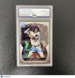 2023 Topps 1st Bowman Chrome#BDC-53 Luke Keaschall Signed Card PSA Twins