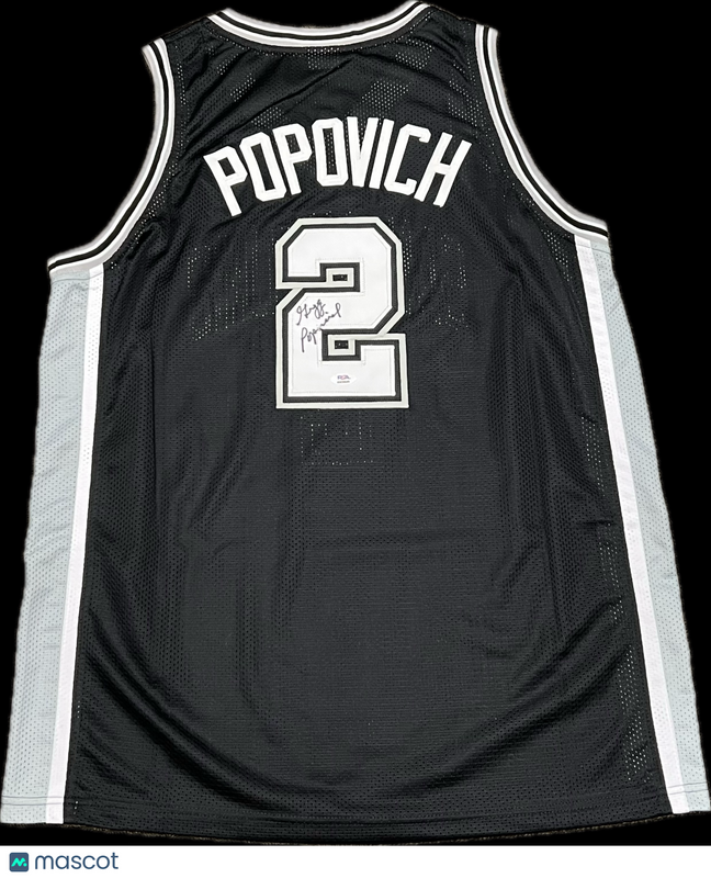 Gregg Popovich Signed Jersey PSA San Antonio Spurs Autographed