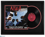 Ice Cube of N.W.A Signed Straight Outta Compton Custom Framed Vinyl Album PSA
