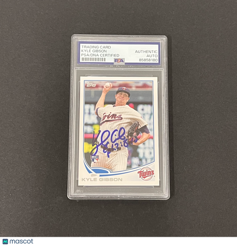 2013 Topps #US154 Kyle Gibson Signed Card PSA Autographed Minnesota Twins