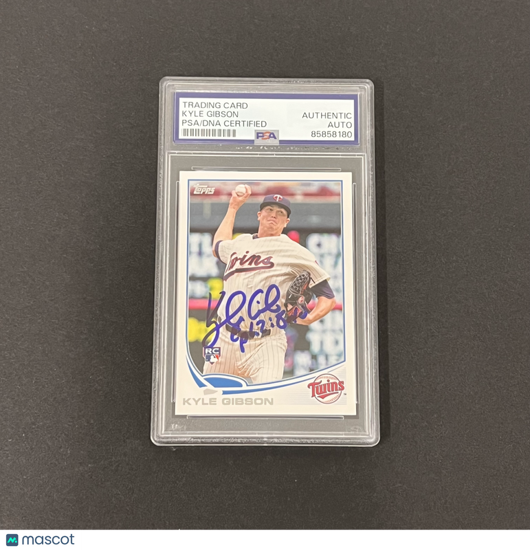 2013 Topps #US154 Kyle Gibson Signed Card Auto PSA Slabbed Minnesota Twins