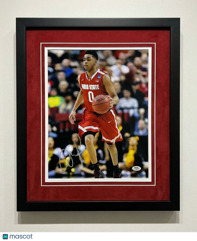 D'Angelo Russell Ohio State Buckeyes Signed Custom Framed 11x14 Photo PSA