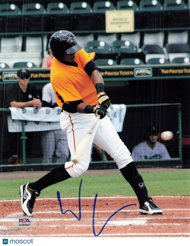 Willy Garcia Pittsburgh Pirates Signed 8x10 Photo PSA