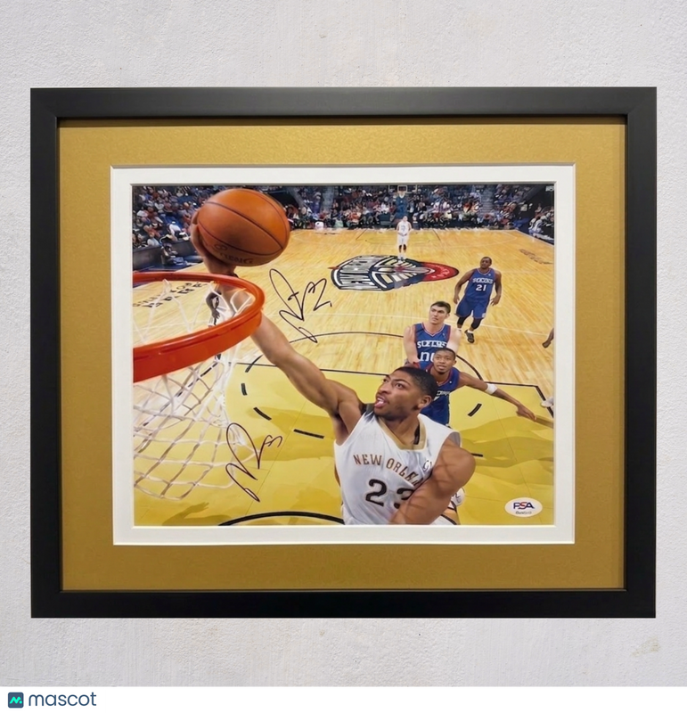 Anthony Davis New Orleans Pelicans Signed 11x14 Custom Framed Photo PSA