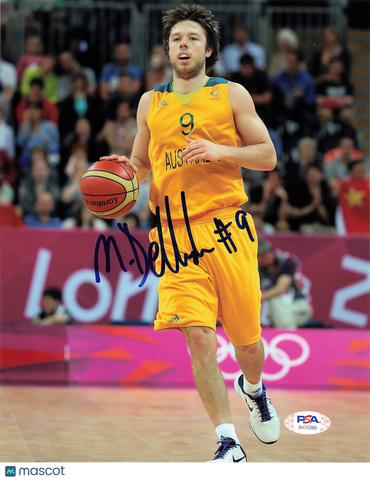 Matthew Dellavedova Australian Boomers Signed Basketball 8x10 Photo PSA