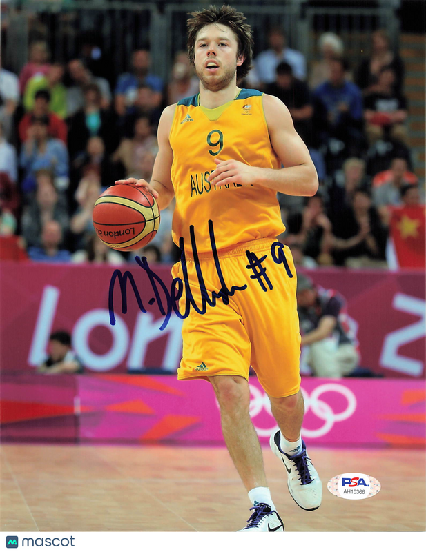 Matthew Dellavedova Australian Boomers Signed Basketball 8x10 Photo PSA