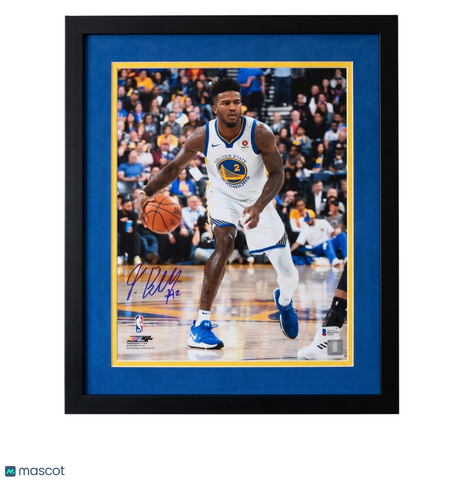 Jordan Bell Golden State Warriors Signed 11x14 Custom Framed Photo BAS