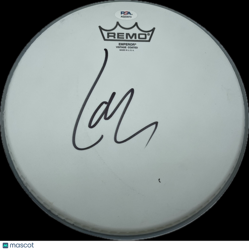 Lars Ulrich Signed Drumhead PSA Autographed Metallica