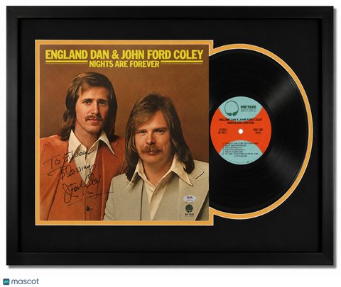 John Ford Coley Signed Nights Are Forever Framed Vinyl Album PSA