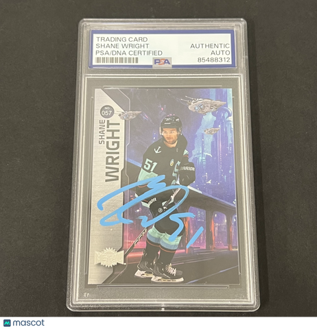 2023-24 Skybox #57 Shane Wright Metal Universe Hockey signed card PSA