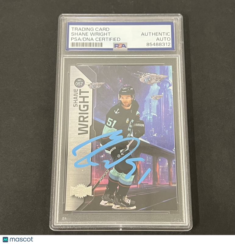 2023-24 Skybox #57 Shane Wright Metal Universe Hockey signed card PSA
