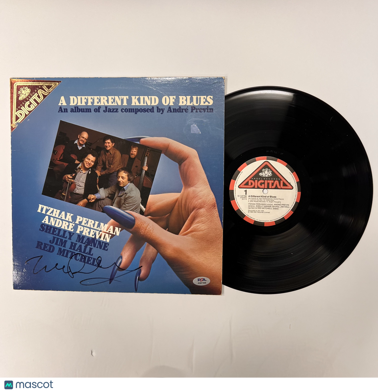 Itzhak Perlman SignedA Different Kind of Blues Vinyl Album PSA Autographed