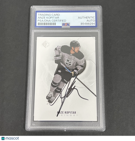 2020 Sp Hockey #92 Anze Kopitar Signed Card Auto PSA