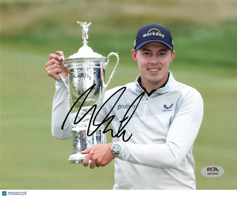 Matt Fitzpatrick Signed Golf 8x10 Photo PSA Autographed