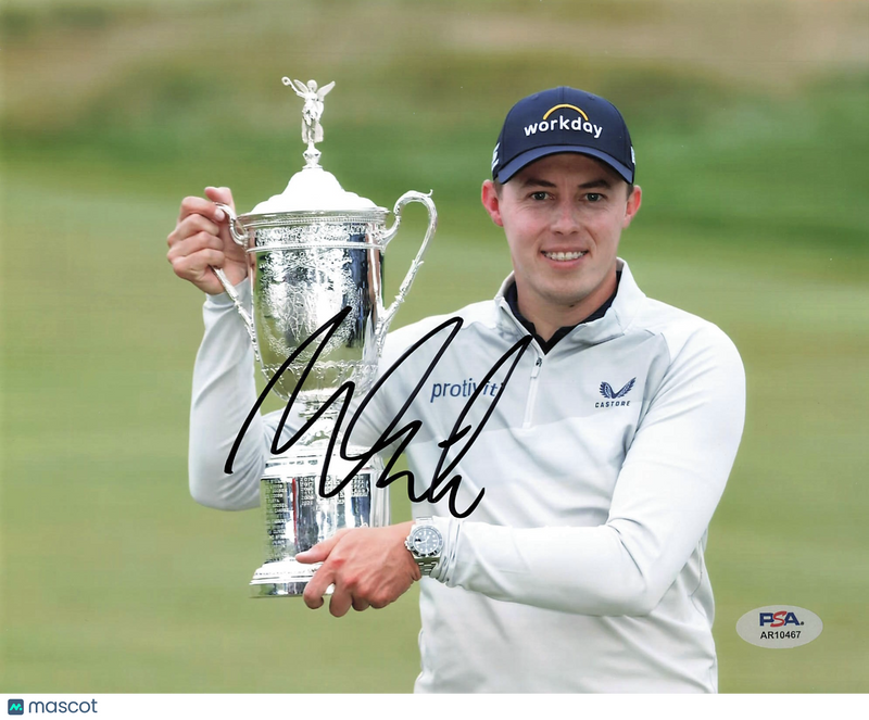 Matt Fitzpatrick Signed Golf 8x10 Photo PSA Autographed