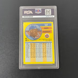 1991 Fleer #161 Darryl Strawberry Signed Card Auto 10 PSA Slabbed New York Mets