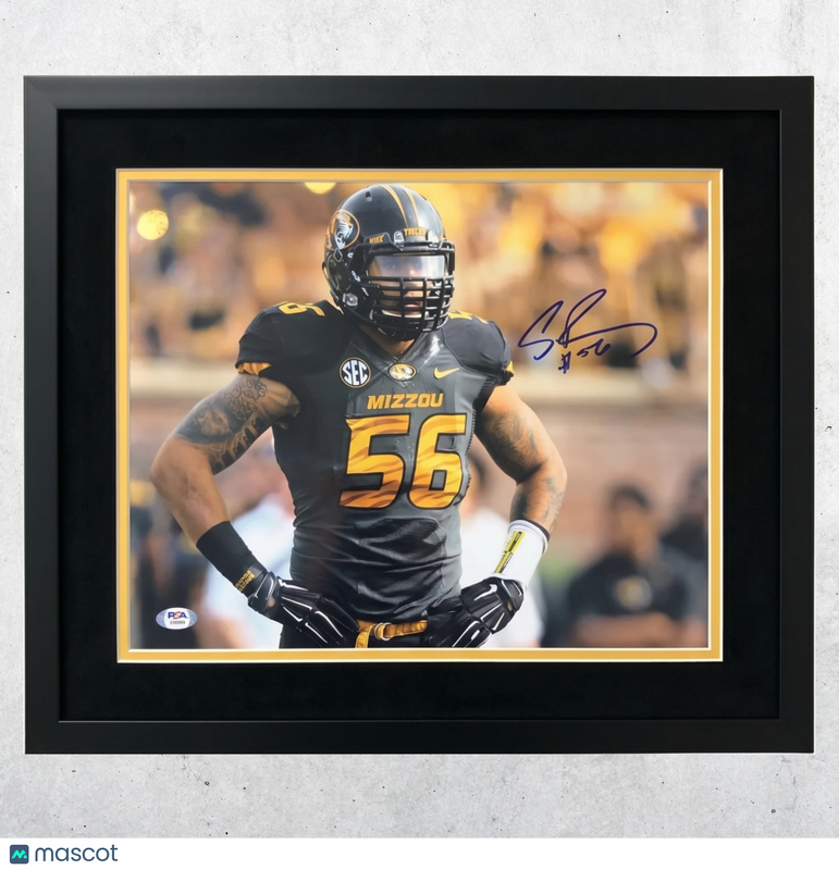 Shane Ray Signed Missouri Tigers Football 11x14 Custom Framed Photo PSA Auth