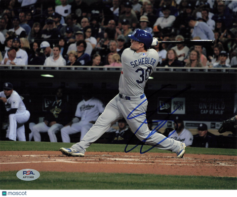 Scott Schebler Los Angeles Dodgers Signed 8x10 Photo PSA