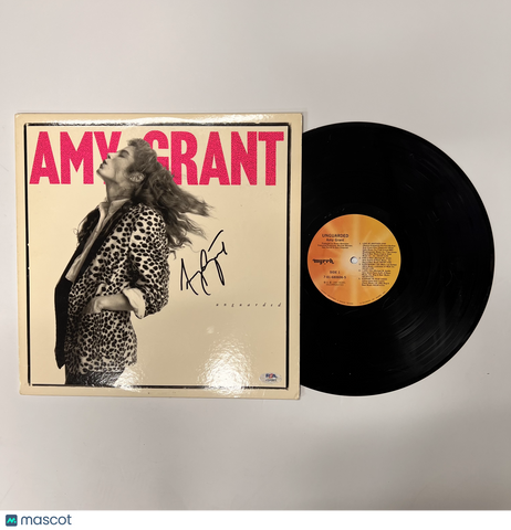 Amy Grant Signed Unguarded Vinyl Album PSA Autographed