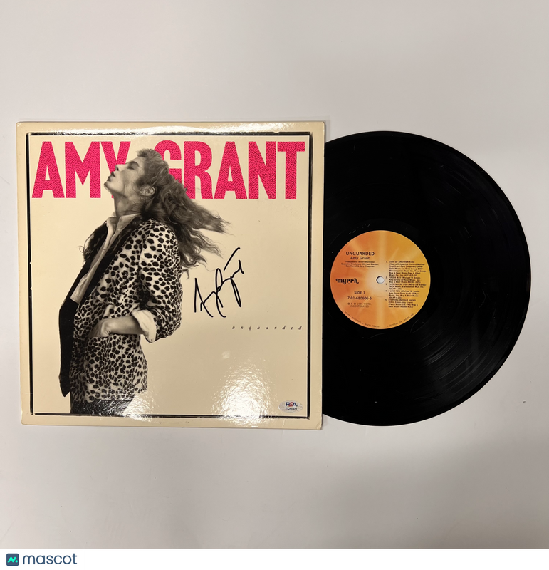 Amy Grant Signed Unguarded Vinyl Album PSA Autographed