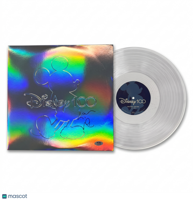 Lin-Manuel Miranda Signed Disney 100 Vinyl Album PSA Autographed