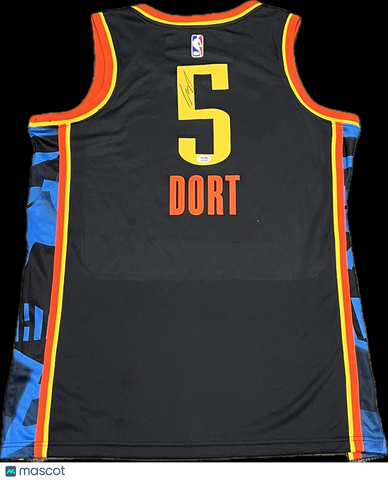 Luguentz Dort Signed Jersey PSA Oklahoma City Thunder Autographed