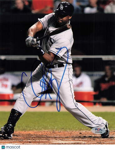 Cliff Floyd Tampa Bay Rays Signed 8x10 Photo PSA