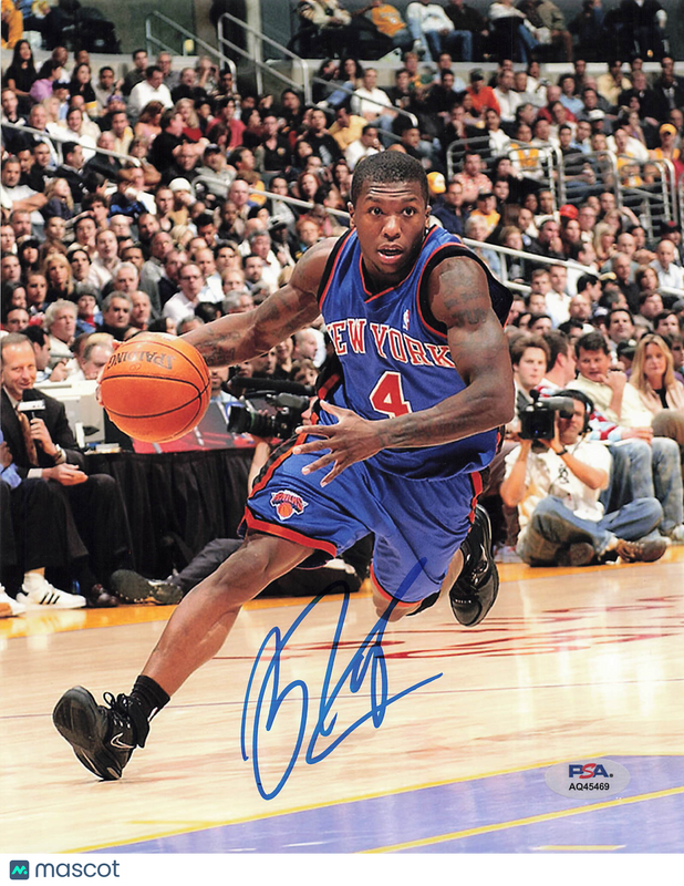 Nate Robinson New York Knicks Signed Basketball 8x10 Photo PSA