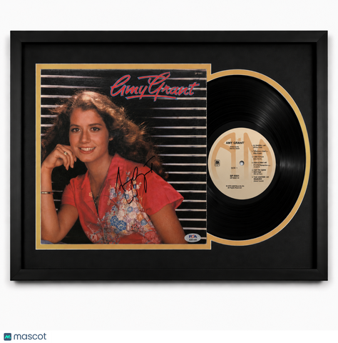 Amy Grant Signed Amy Grant (Self-Titled) Custom Framed Vinyl Album PSA