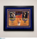 John Wooden and Bill Walton Custom Framed Display UCLA Signed Photo PSA