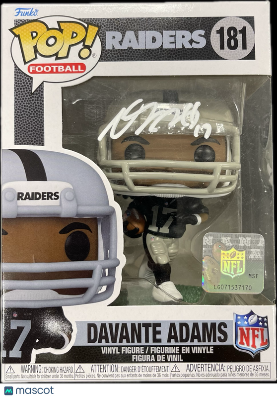 Davante Adams Signed Football Funko Pop! Football #181 PSA Autographed