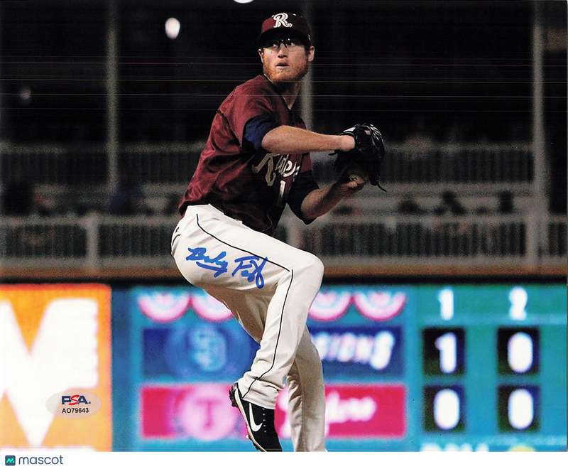 Brady Feigl Frisco RoughRiders Signed 8x10 Photo PSA