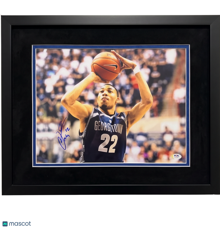 Otto Porter Georgetown Hoyas Signed Basketball 11x14 Custom Framed Photo PSA