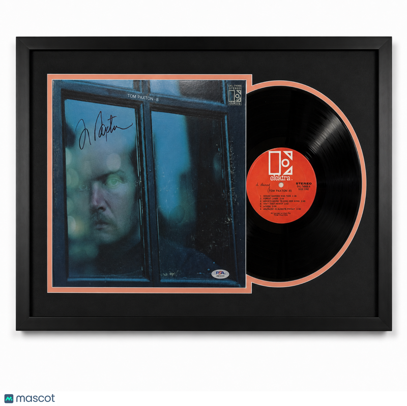 Tom Paxton Signed Tom Paxton #6 Custom Framed Vinyl Album PSA Autographed