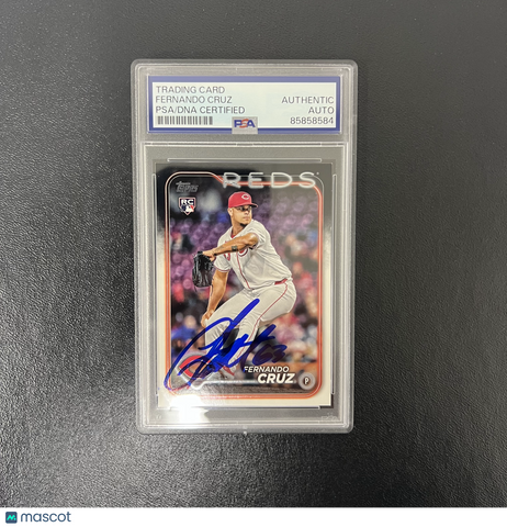 2024 Topps Update Series#US308 Fernando Cruz Signed Card PSA Cincinnati Reds