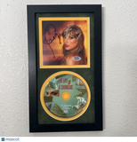 Taylor Swift Signed CD Cover Framed PSA/DNA Autographed The Life of a Showgirl