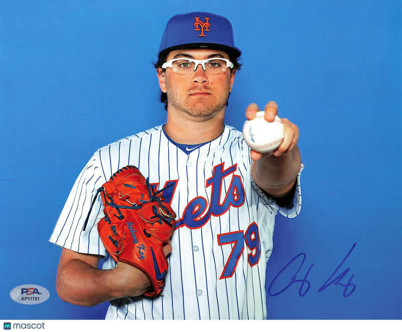 Anthony Kay New York Mets Signed 8x10 Photo PSA
