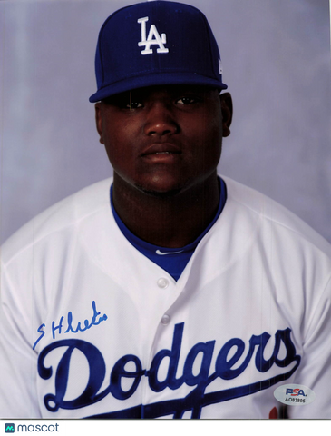 Starling Heredia Los Angeles Dodgers Signed 8x10 Photo PSA