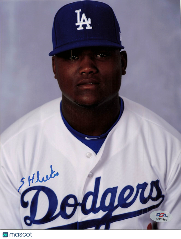 Starling Heredia Los Angeles Dodgers Signed 8x10 Photo PSA