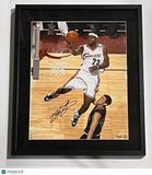 LeBron James Cleveland Cavaliers Signed Basketball Framed Display Photo UDA Auto