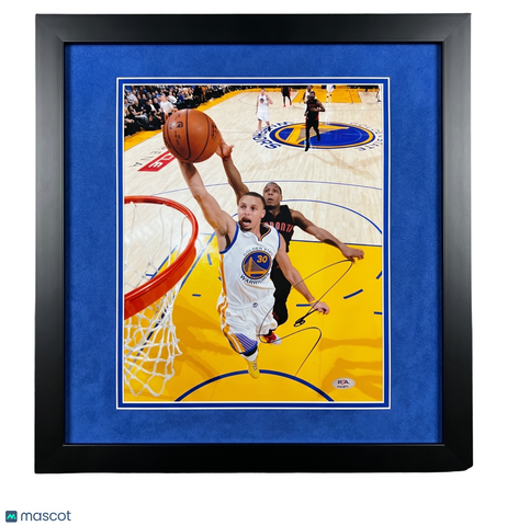 Stephen Curry Golden State Warriors Signed 11x14 Custom Framed Photo PSA